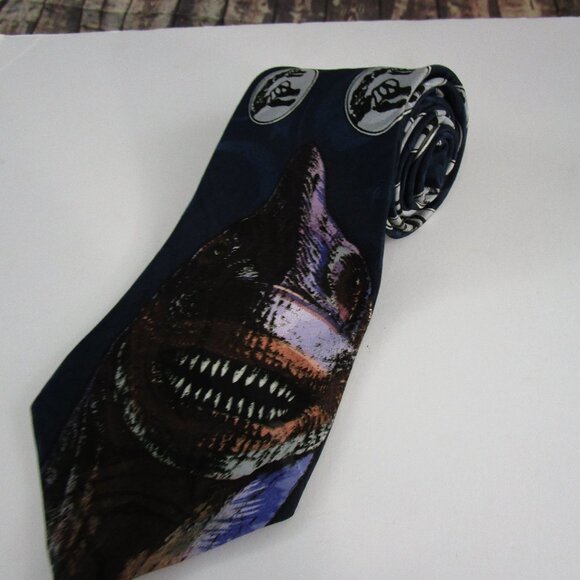 JURASSIC Park Tie Brontosaurus Brachiosaur Silk - Picture 1 of 7